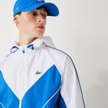 Lacoste SPORT x Novak Djokovic Lightweight Windbreaker Pánské - Větrovky Bílé / Blankyt | CZ-hgB2MA